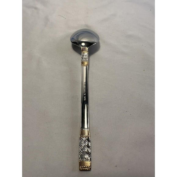 Golden Aegean Weave by Wallace Sterling Silver individual Soup Spoon 7.25\